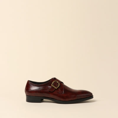 <Madras> Monk strap, dark brown