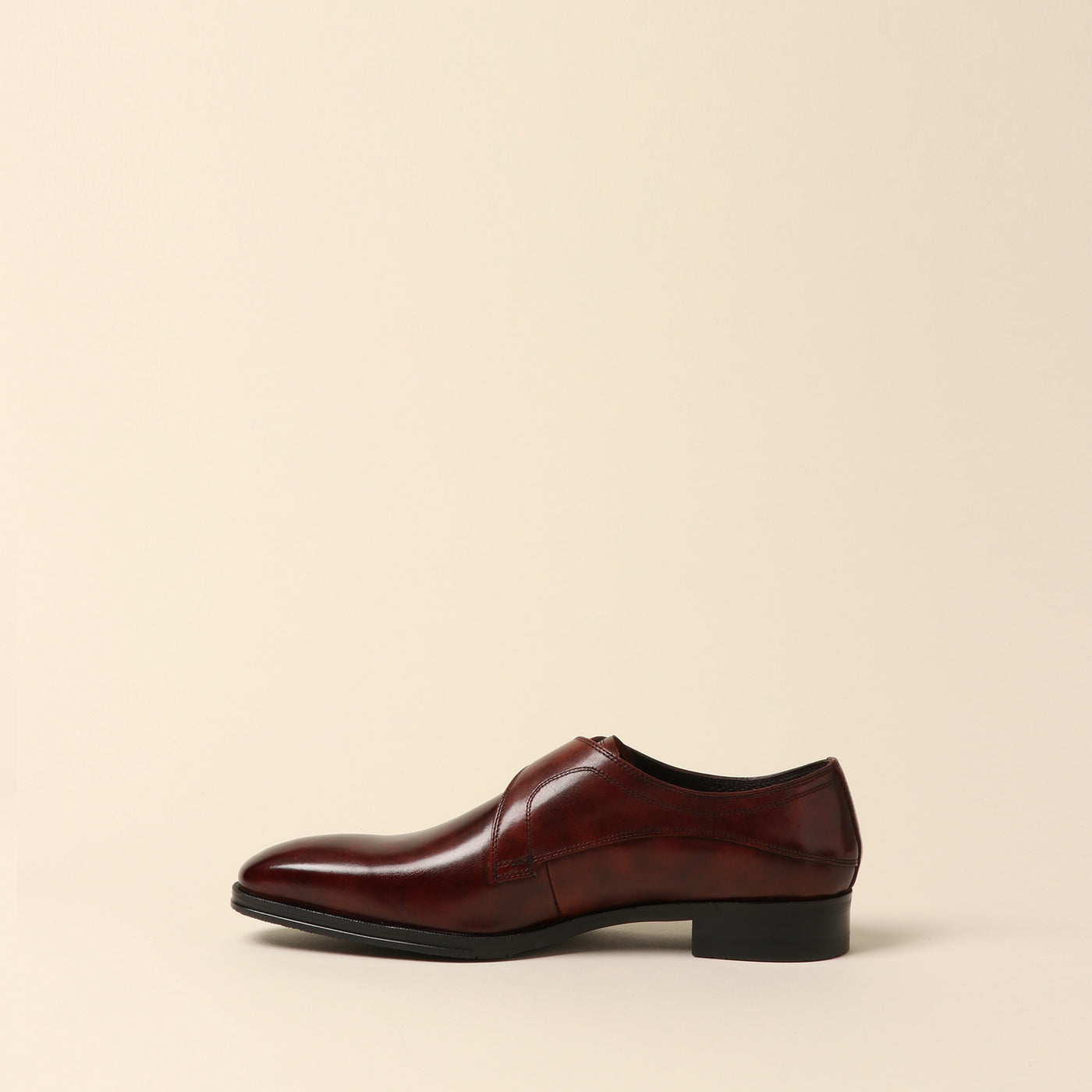 <Madras> Monk strap, dark brown