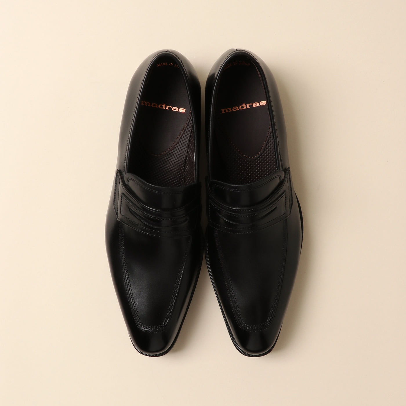 <Madras> Coin loafer/black