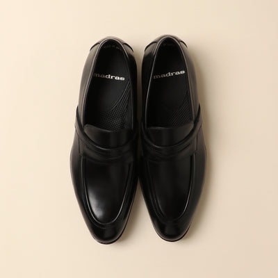 <Madras> Coin loafer/black