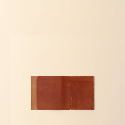 ＜Mojakawa> saba half Bifold wallet / orange