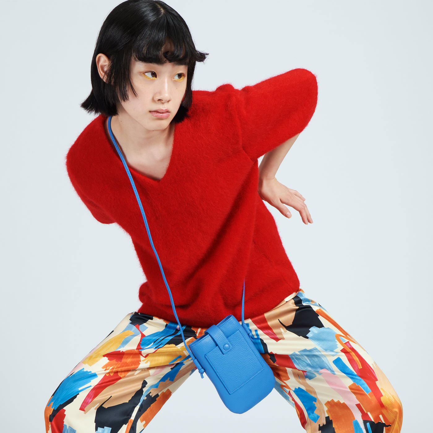 <itten-itten> Mini Crossbody / Blue