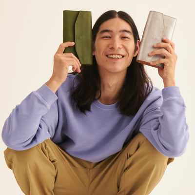 ＜ANNAK＞ GARCON長夾 / 棕色