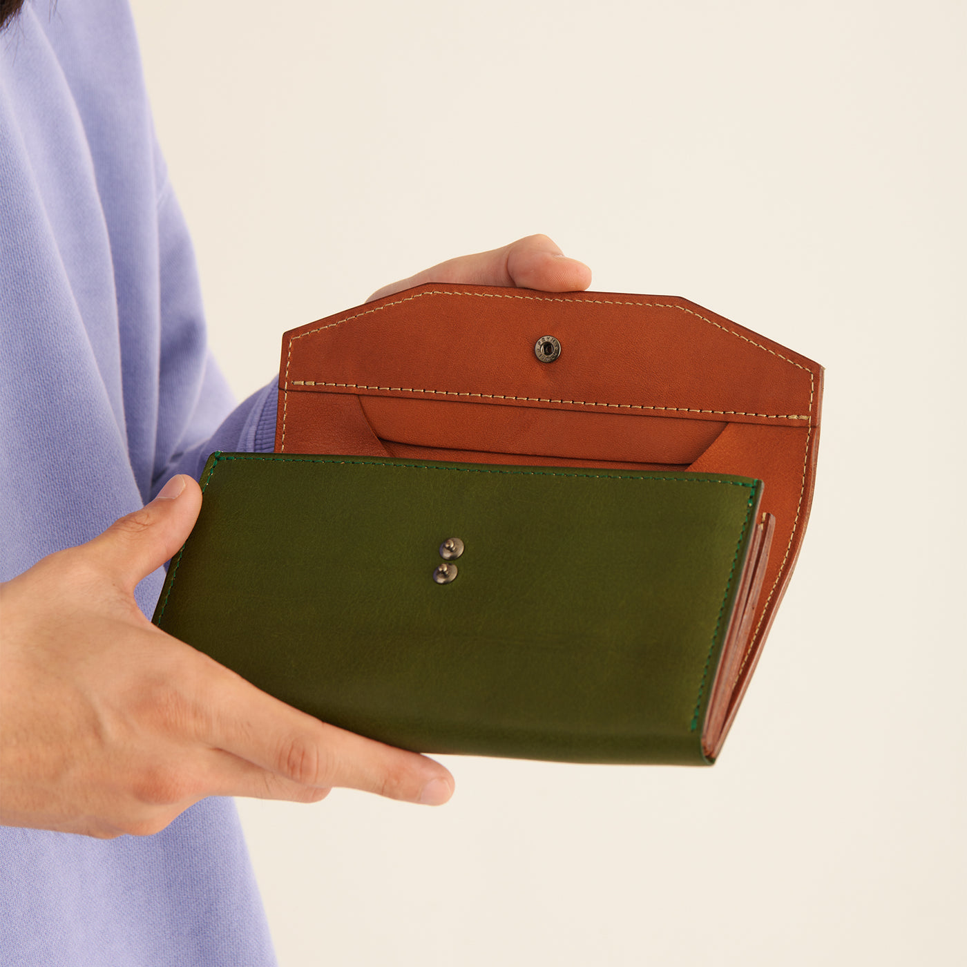 ＜ANNAK＞ GARCON長夾 / 棕色